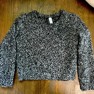 H&M Cropped a Chunky Knit Sweater Size M